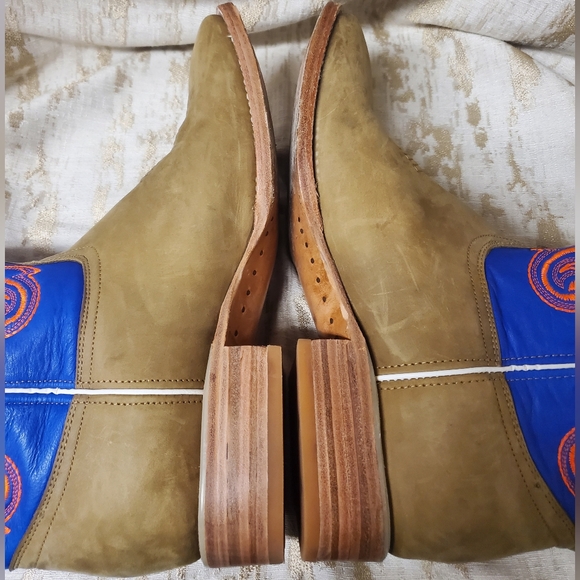 1178 - RockinLeather Men's Crazy Horse w/Blue Upper Western Boot - Picture 10 of 14